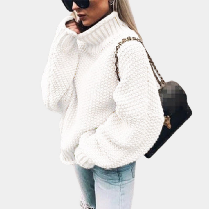 Paisley | Oversized Chunky Turtleneck Jumper for Winter