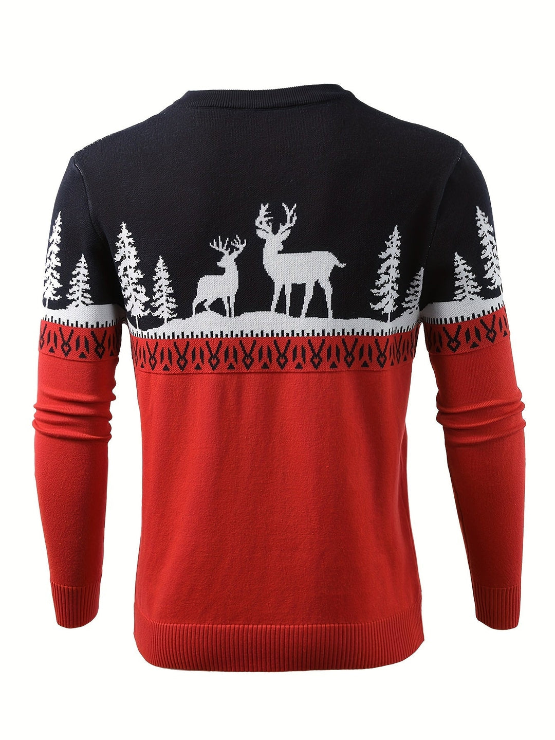Carter | Men's Reindeer Print Christmas Jumper