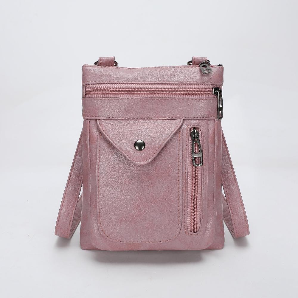 Elise | Vintage Brown Leather Crossbody Bag