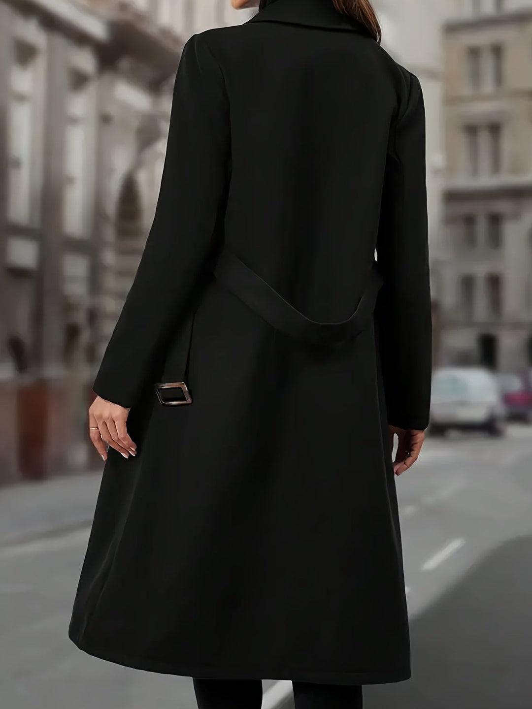 Noelle | Women's Double Breasted Belted Long Coat