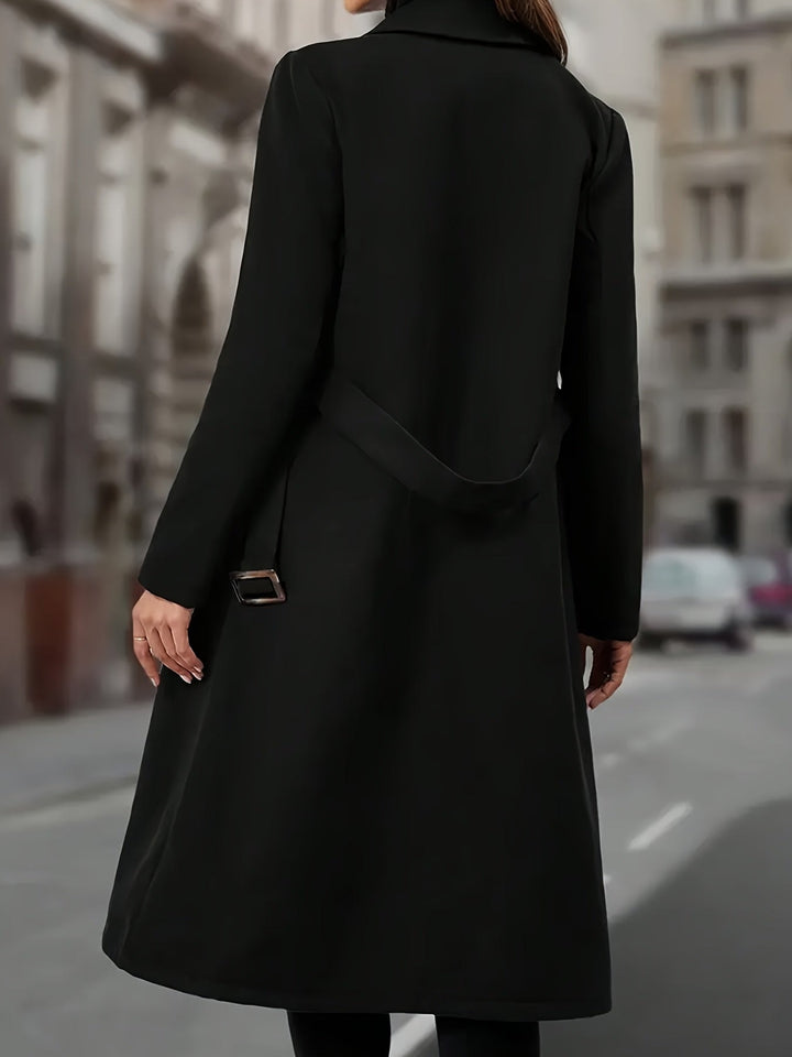 Noelle | Women's Double Breasted Belted Long Coat