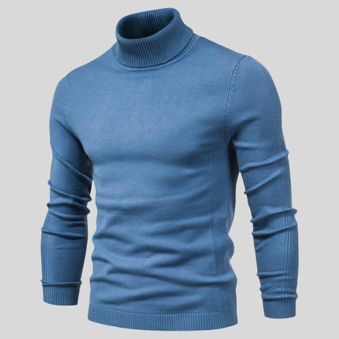 Alexander | Men's Slim Fit Ribbed Turtleneck Jumper