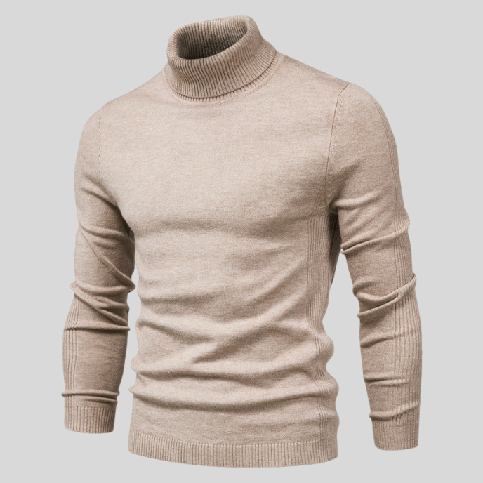 Alexander | Men's Slim Fit Ribbed Turtleneck Jumper