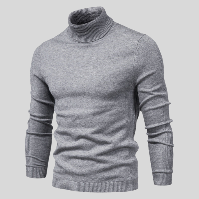 Alexander | Men's Slim Fit Ribbed Turtleneck Jumper