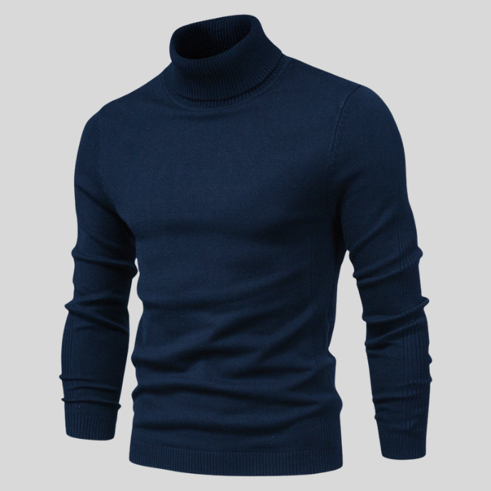Alexander | Men's Slim Fit Ribbed Turtleneck Jumper