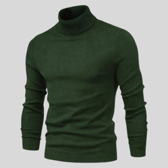 Alexander | Men's Slim Fit Ribbed Turtleneck Jumper