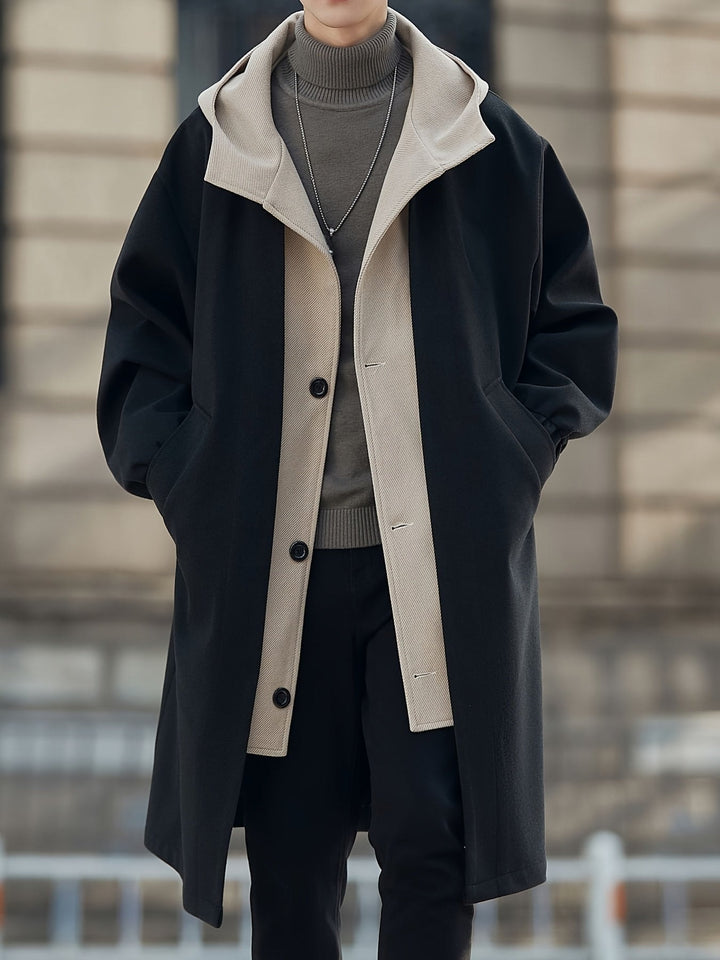 Cruz | Men's Colorblock Hooded Long Coat