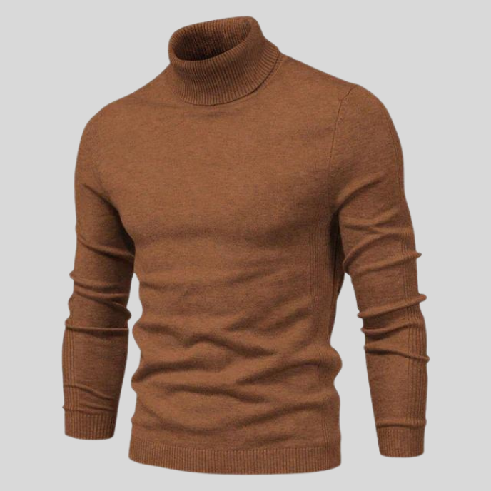 Alexander | Men's Slim Fit Ribbed Turtleneck Jumper