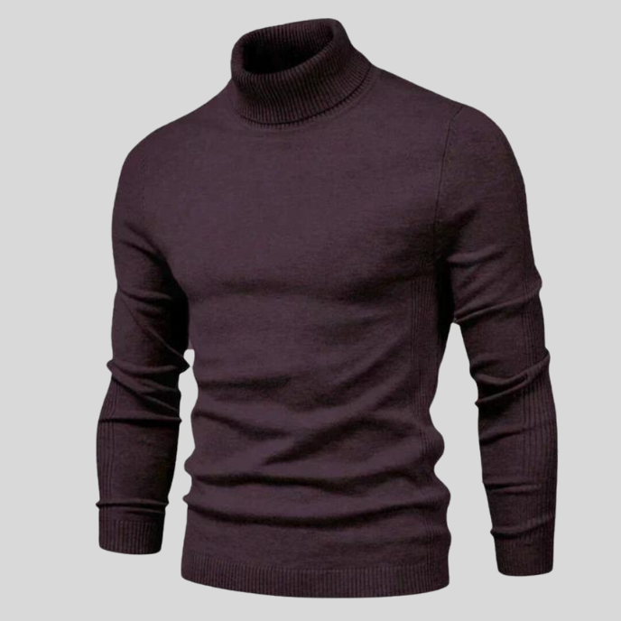 Alexander | Men's Slim Fit Ribbed Turtleneck Jumper