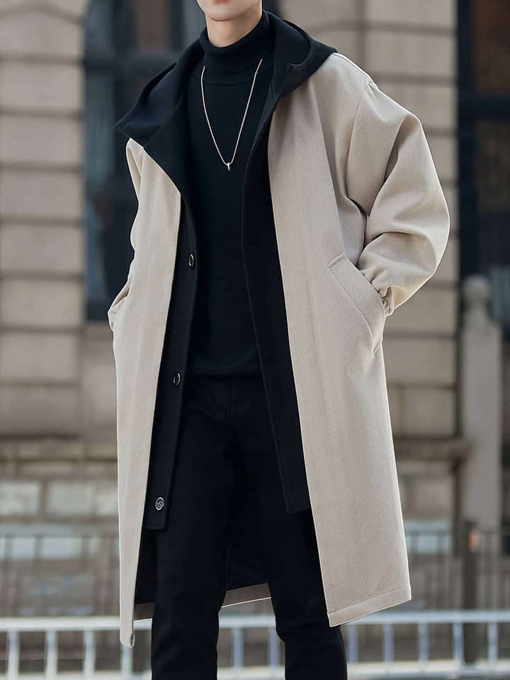 Cruz | Men's Colorblock Hooded Long Coat