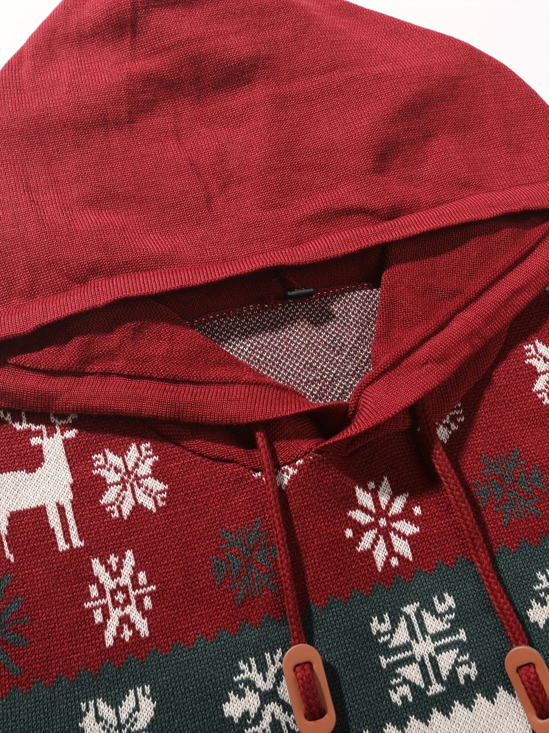 Ryan | Men's Reindeer Knit Hooded Christmas Jumper