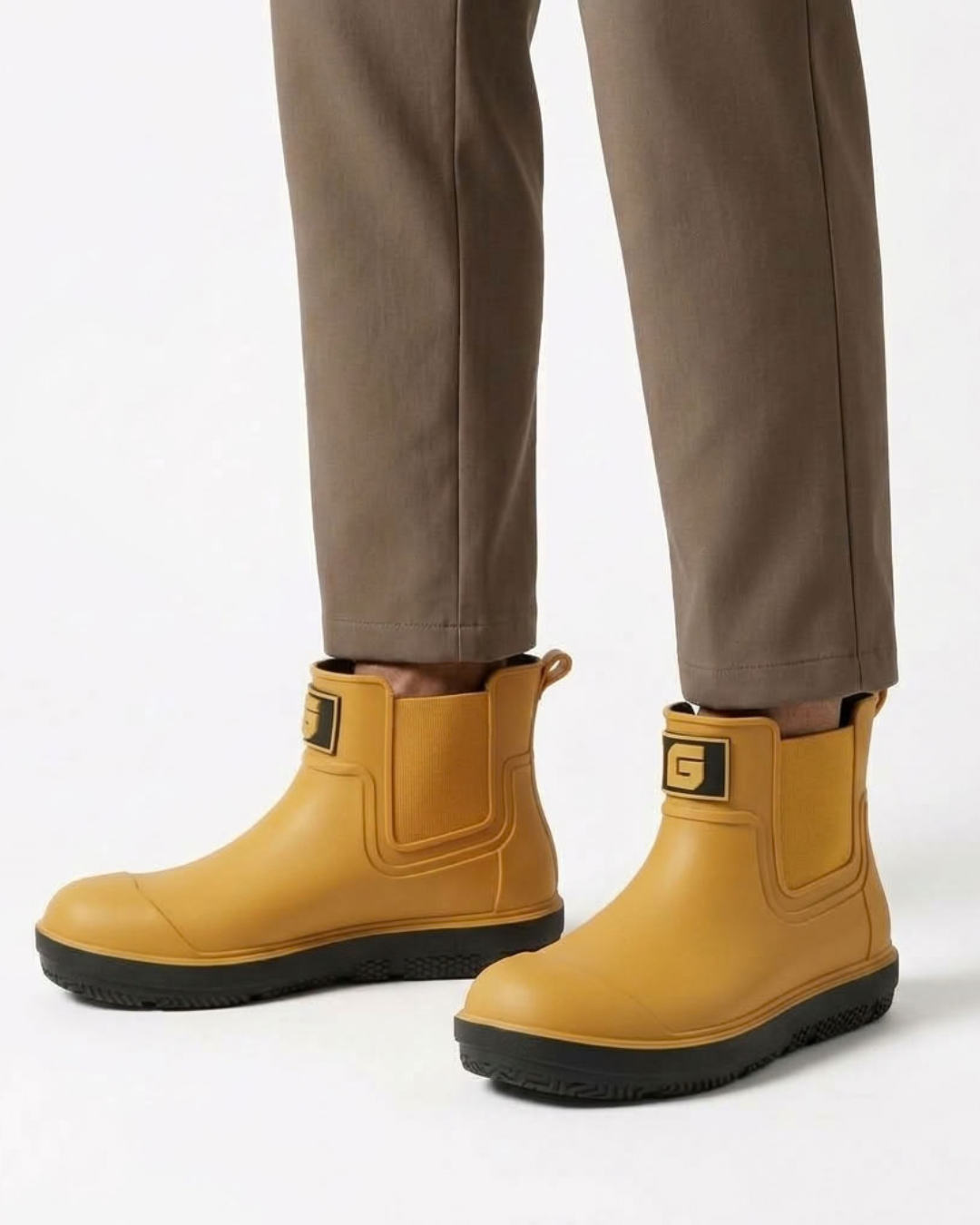 James | Men's Waterproof Snow Chelsea Rain Boots