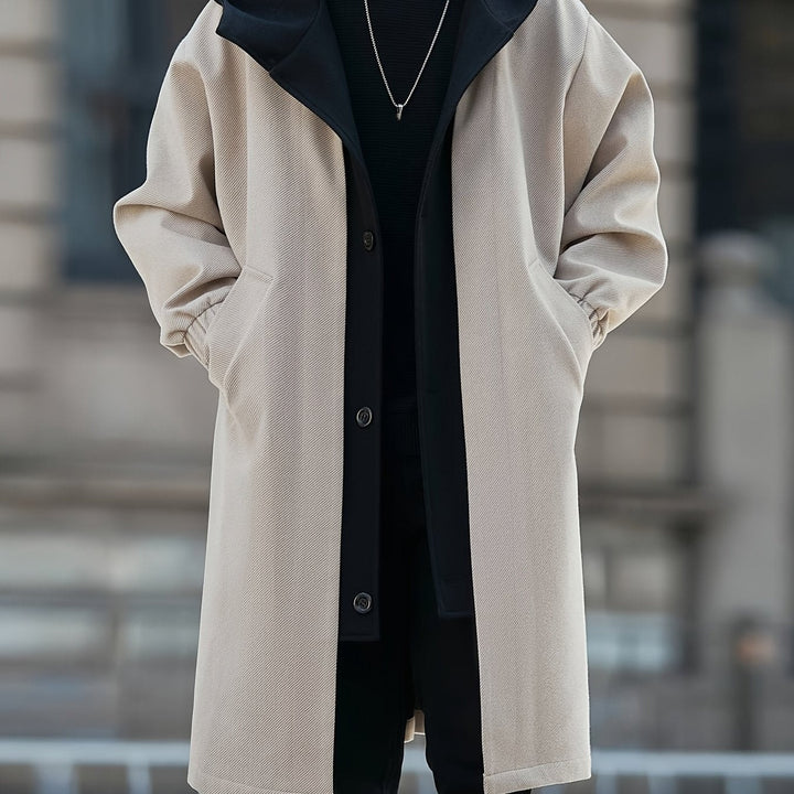 Cruz | Men's Colorblock Hooded Long Coat