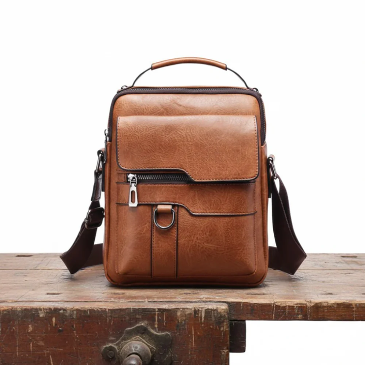 Delilah | Men's Leather Crossbody Bag with Top Handle