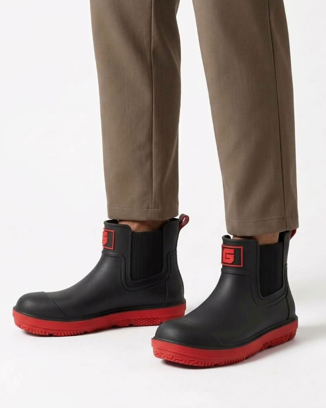James | Men's Waterproof Snow Chelsea Rain Boots