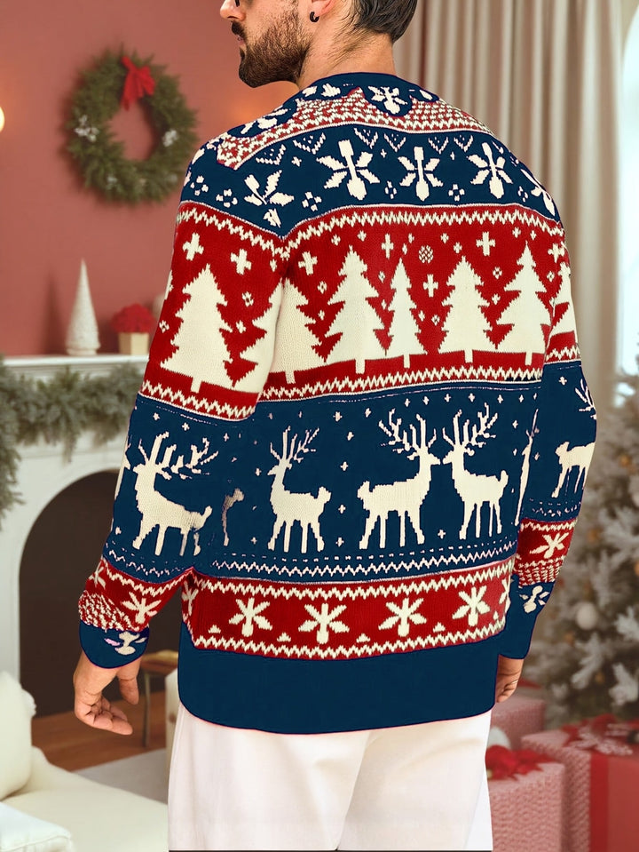 Austin | Men's Reindeer Fair Isle Christmas Jumper
