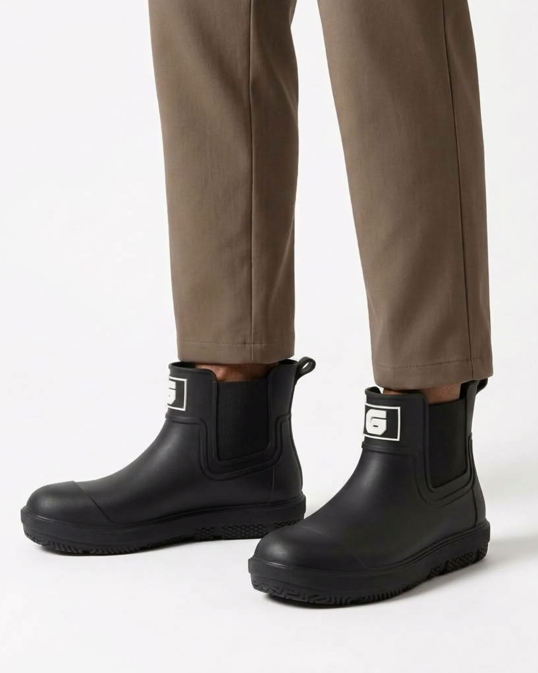 James | Men's Waterproof Snow Chelsea Rain Boots