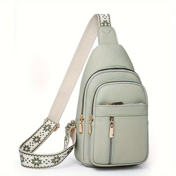 Adeline | Women's Faux Leather Chest Sling Crossbody Bag