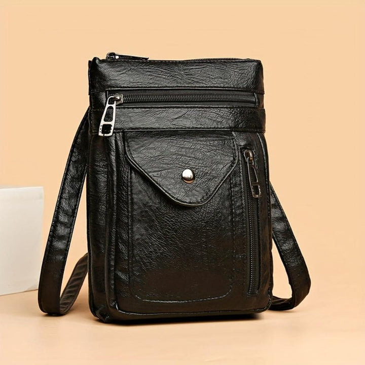 Elise | Vintage Brown Leather Crossbody Bag