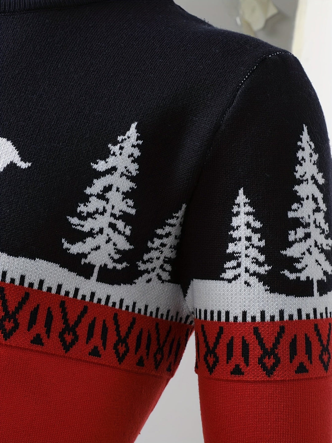Carter | Men's Reindeer Print Christmas Jumper