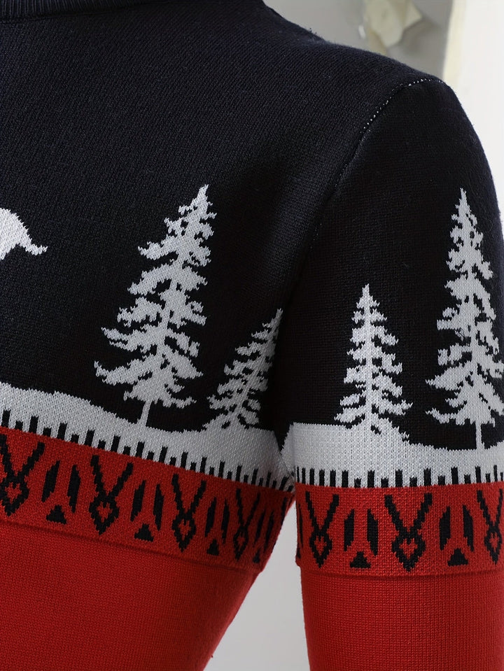 Carter | Men's Reindeer Print Christmas Jumper