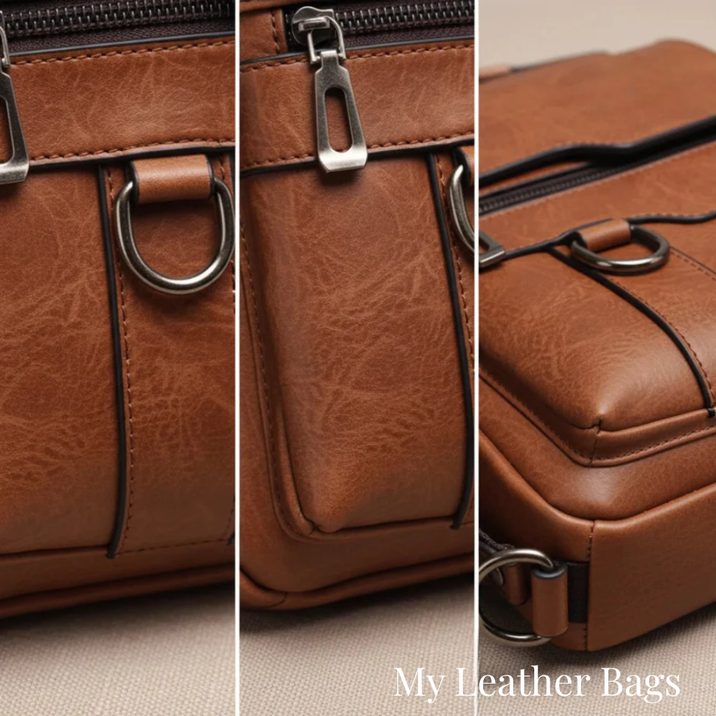 Delilah | Men's Leather Crossbody Bag with Top Handle