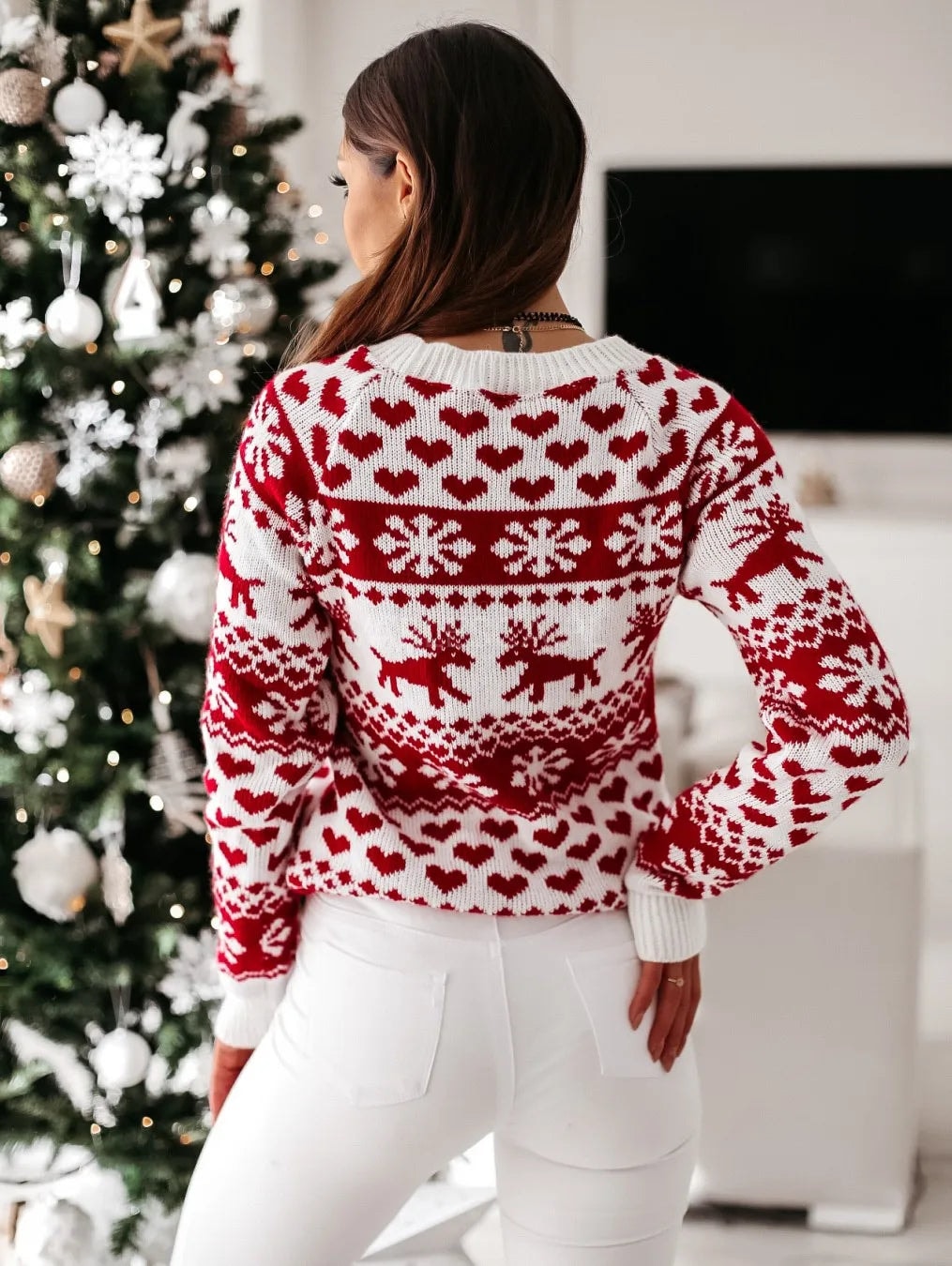 Isabella | Women's Nordic Snowflake Christmas Jumper