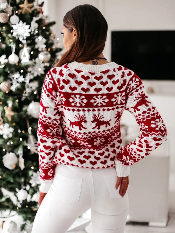 Isabella | Women's Nordic Snowflake Christmas Jumper