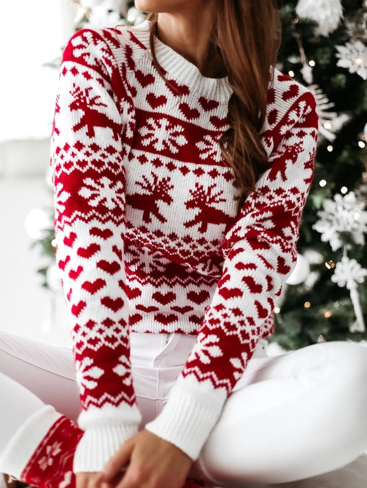 Isabella | Women's Nordic Snowflake Christmas Jumper