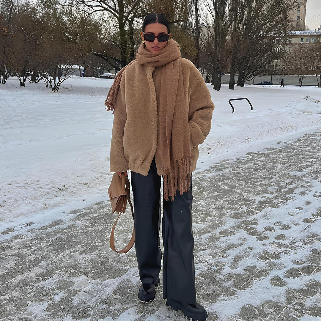 Alice | Oversized Teddy Faux Fur Coat for Women