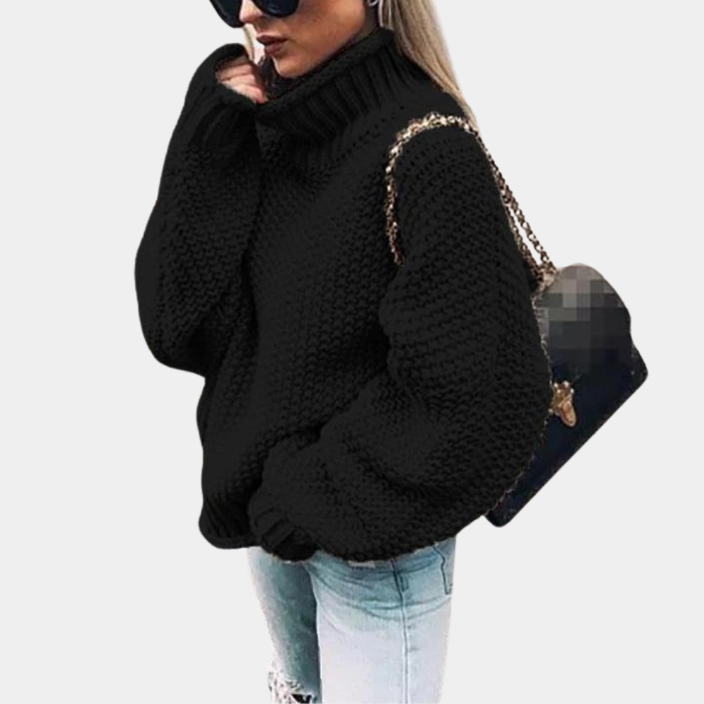 Paisley | Oversized Chunky Turtleneck Jumper for Winter