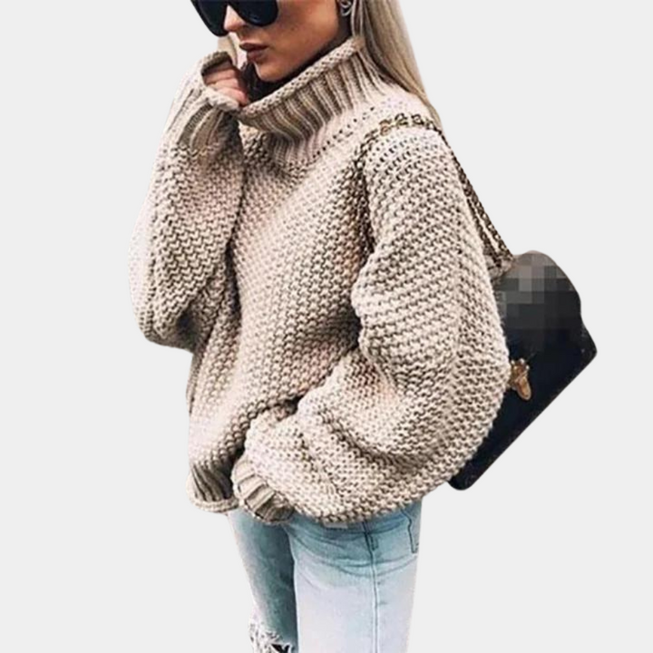 Paisley | Oversized Chunky Turtleneck Jumper for Winter