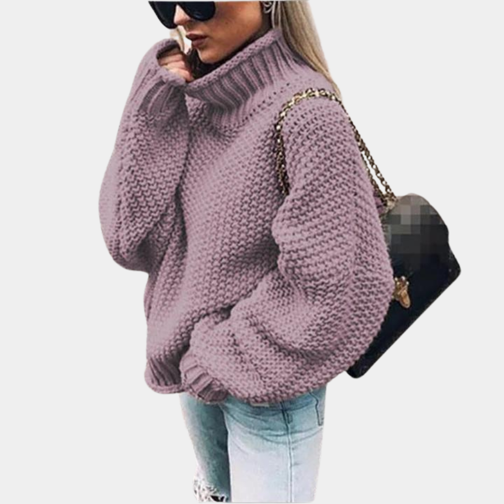 Paisley | Oversized Chunky Turtleneck Jumper for Winter