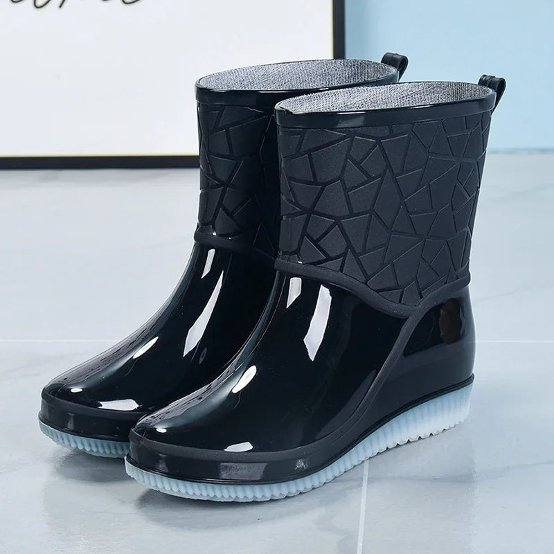 Sophia | Women's Waterproof Snow Rain Boots Mid Calf