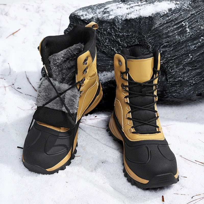 Logan | Men's High Top Lace Up Snow Boots