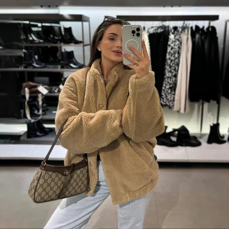 Alice | Oversized Teddy Faux Fur Coat for Women