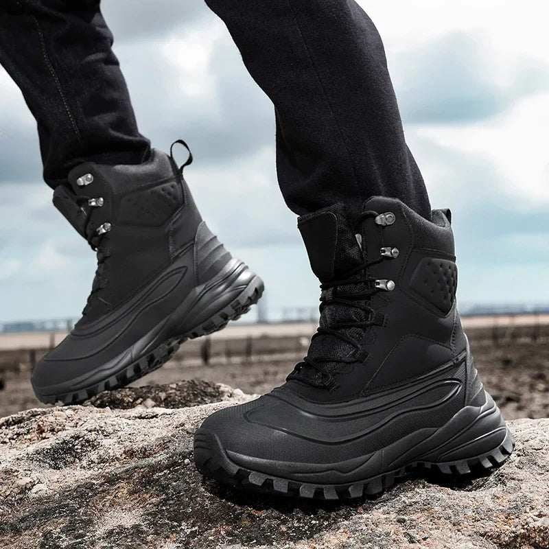 Logan | Men's High Top Lace Up Snow Boots
