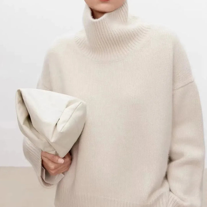 Nora | Oversized Ribbed Turtleneck Jumper