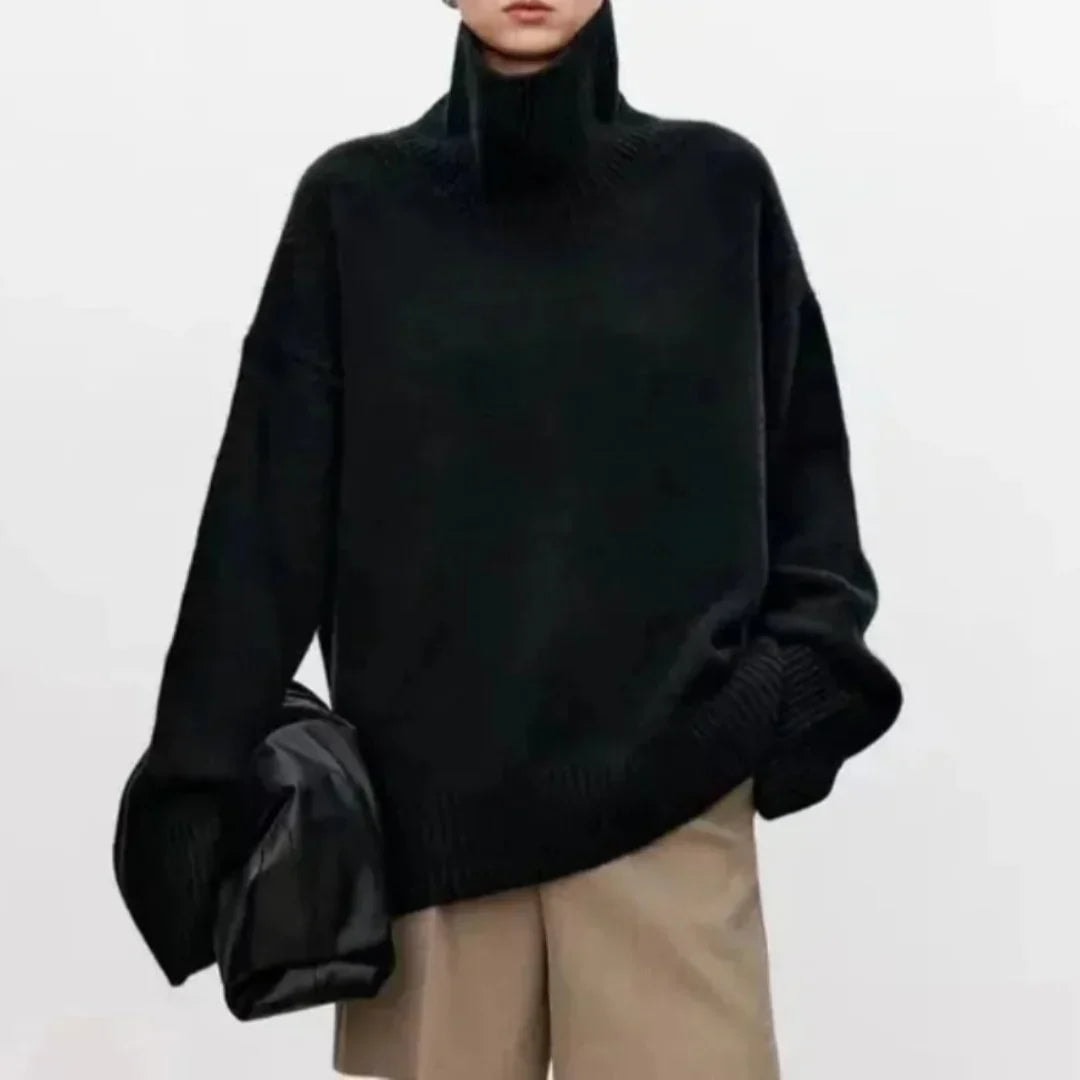 Nora | Oversized Ribbed Turtleneck Jumper