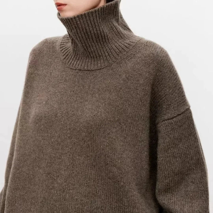 Nora | Oversized Ribbed Turtleneck Jumper