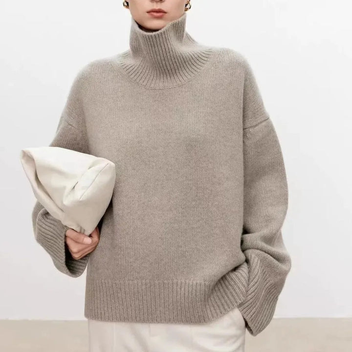 Nora | Oversized Ribbed Turtleneck Jumper