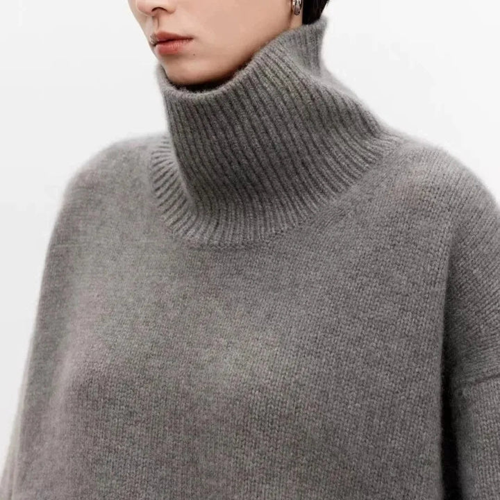 Nora | Oversized Ribbed Turtleneck Jumper