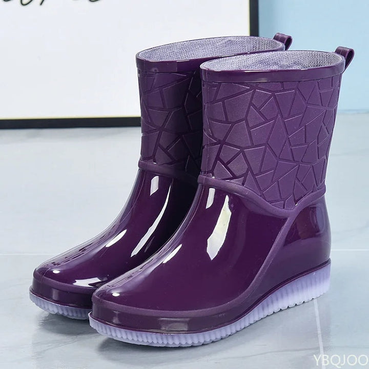 Sophia | Women's Waterproof Snow Rain Boots Mid Calf