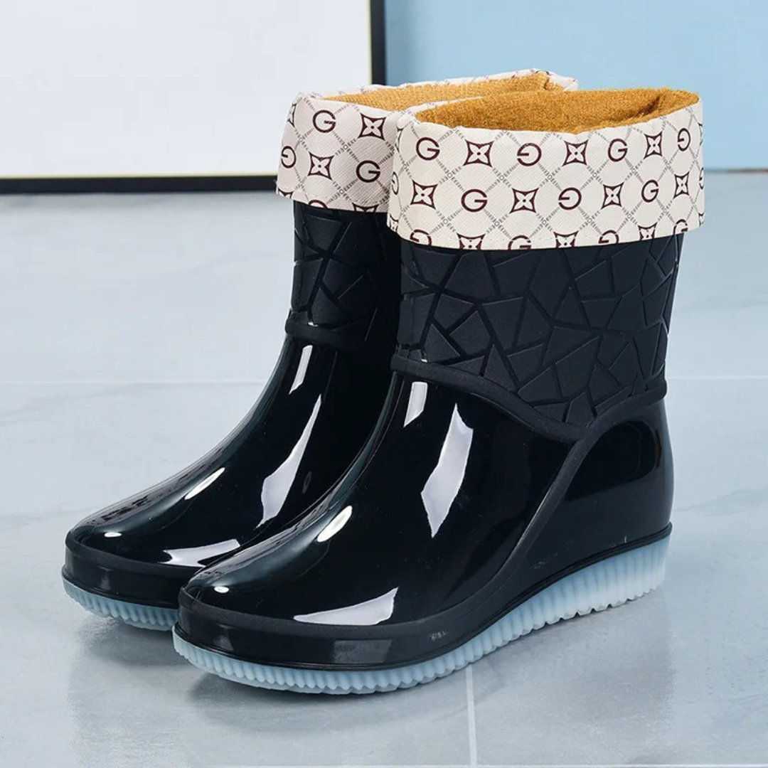 Sophia | Women's Waterproof Snow Rain Boots Mid Calf