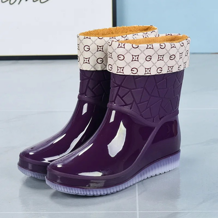Sophia | Women's Waterproof Snow Rain Boots Mid Calf