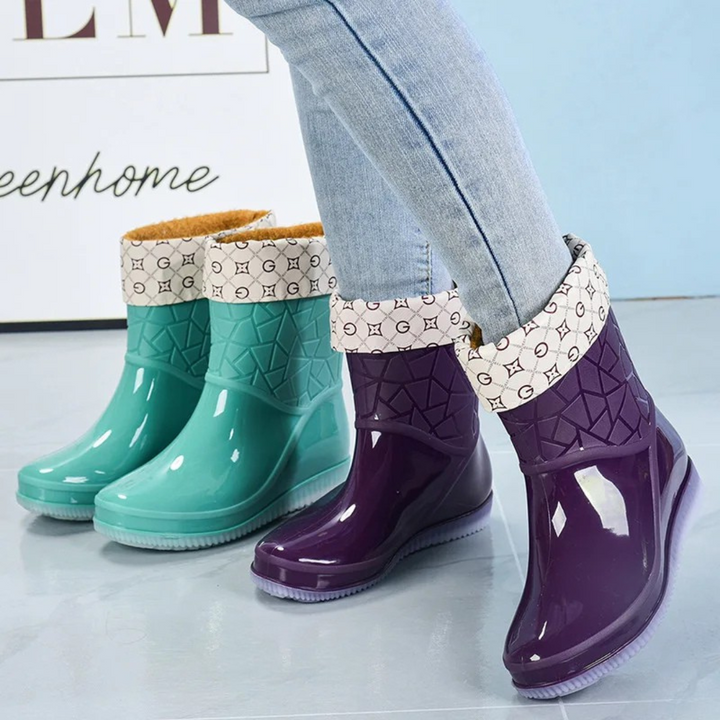 Sophia | Women's Waterproof Snow Rain Boots Mid Calf