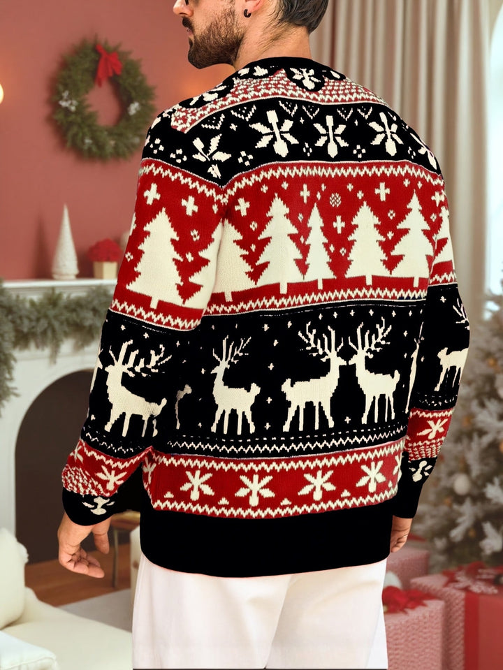 Austin | Men's Reindeer Fair Isle Christmas Jumper