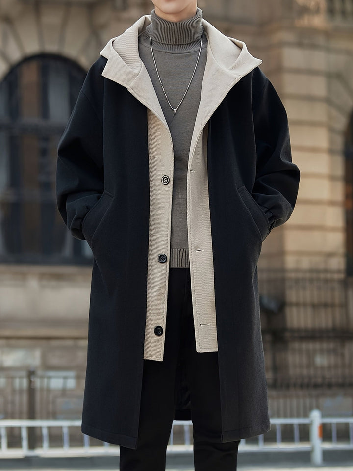 Cruz | Men's Colorblock Hooded Long Coat