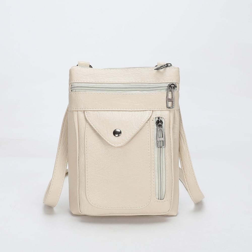 Elise | Vintage Brown Leather Crossbody Bag