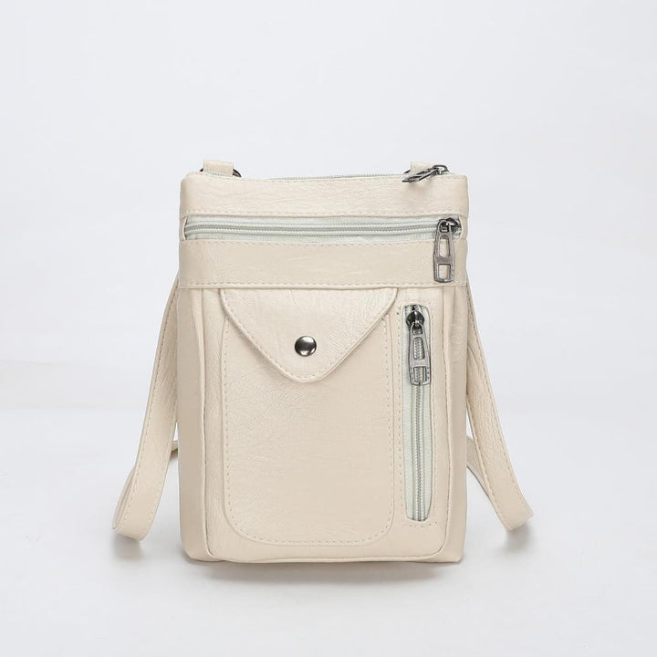 Elise | Vintage Brown Leather Crossbody Bag